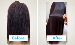 hair botox Before after